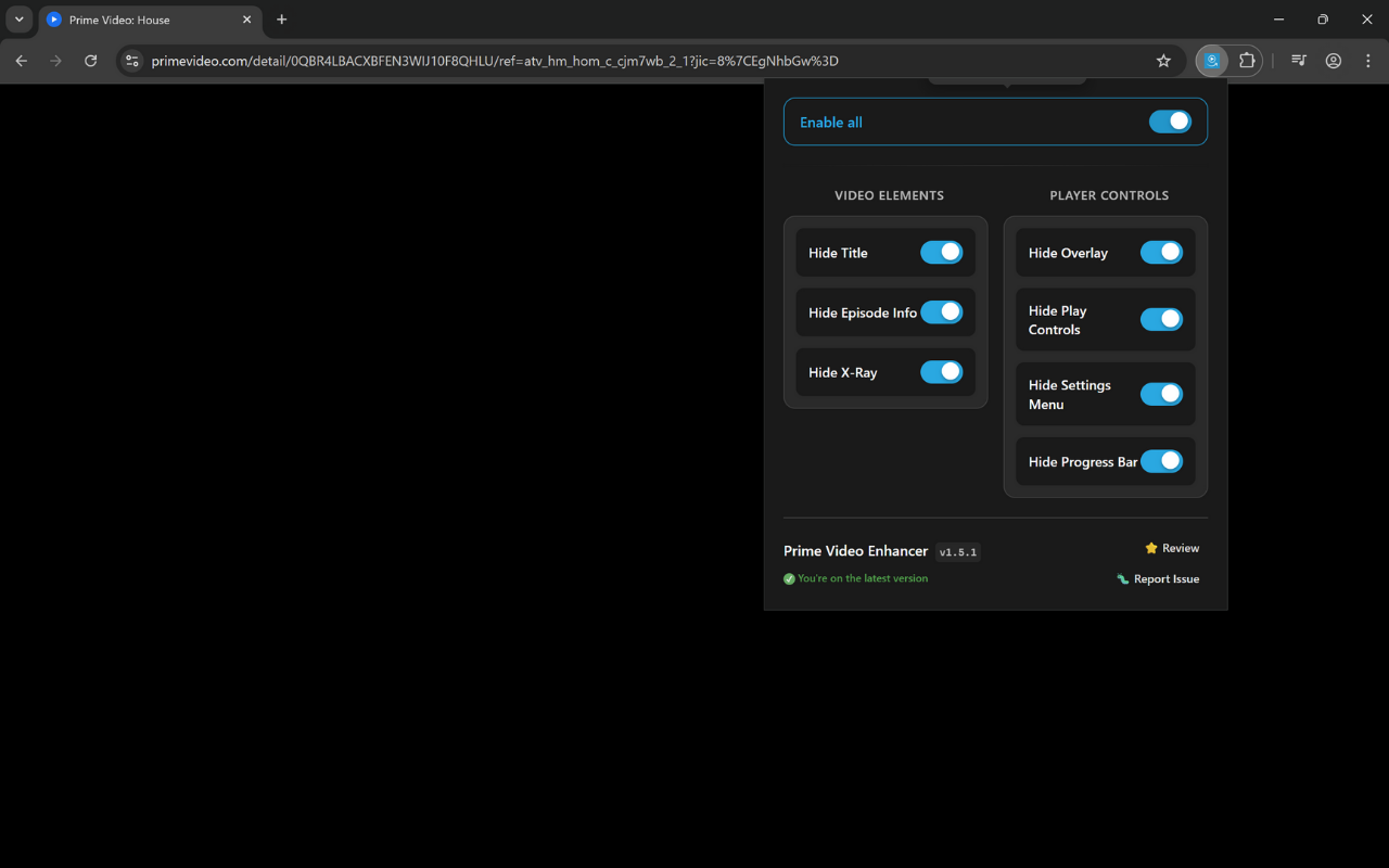 Enhanced Prime Video Interface